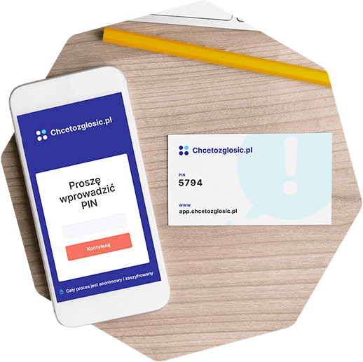 Aplikacja internetowa Chcetozglosic.pl